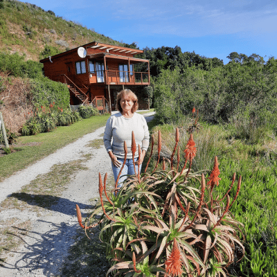 The Gatehouse and owner, Leigh, Knysna